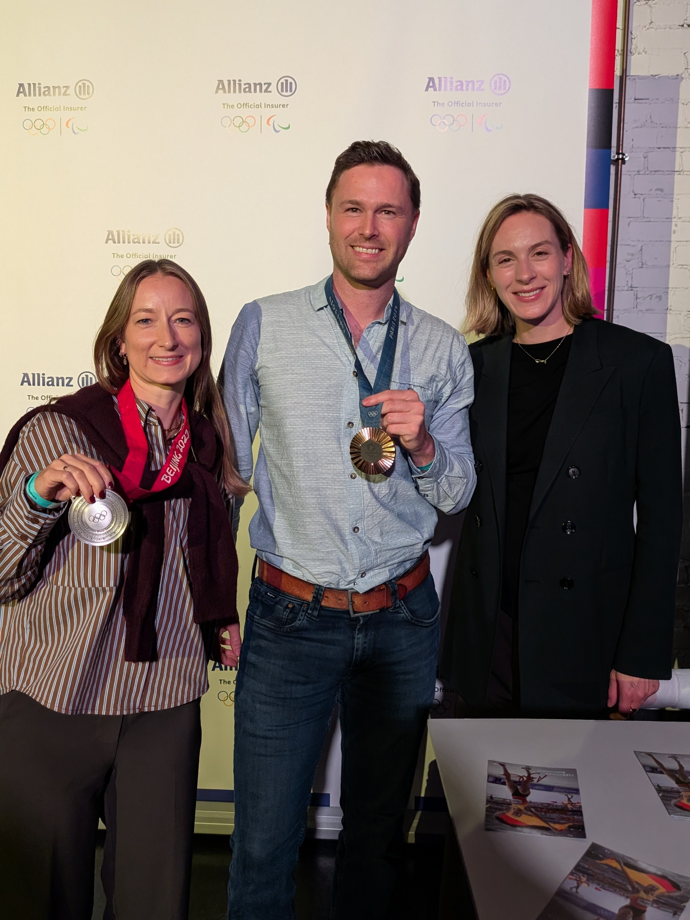 Gemeinsames Medaillenfoto mit Alexandra Burghardt